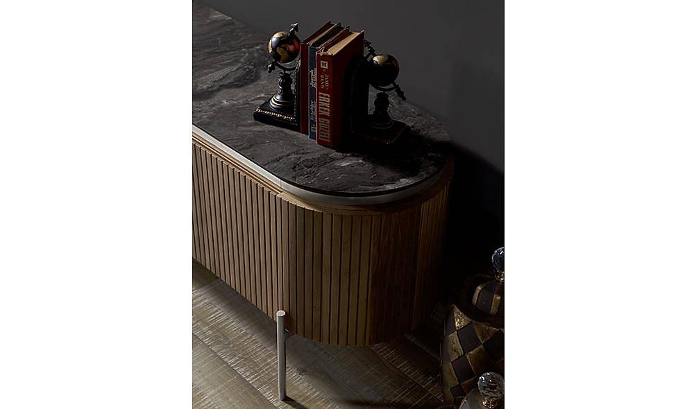 Mood Ceviz Gümüş Tv Sehpası TV Ünitesi