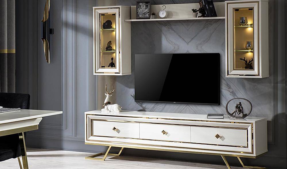 Rixos Luxury Ekru Tv Ünitesi TV Ünitesi