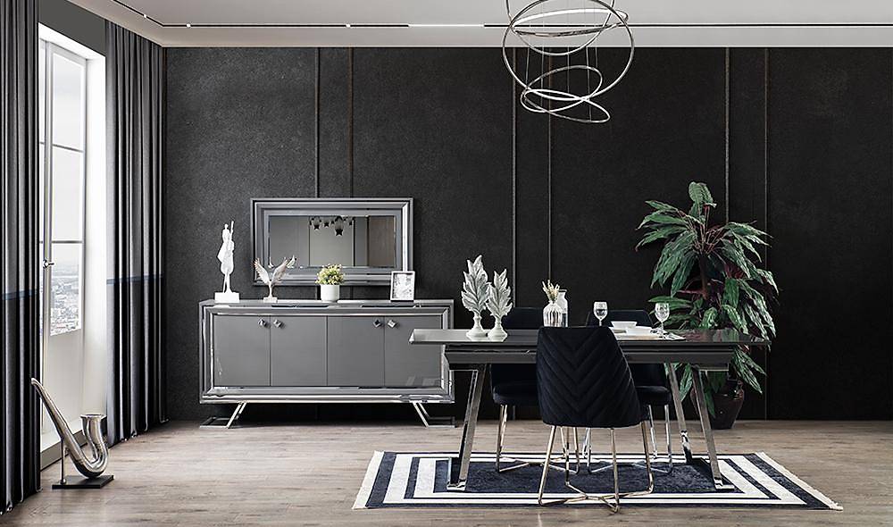 Rixos Luxury Gri Yemek Odası Luxury Yemek Odası