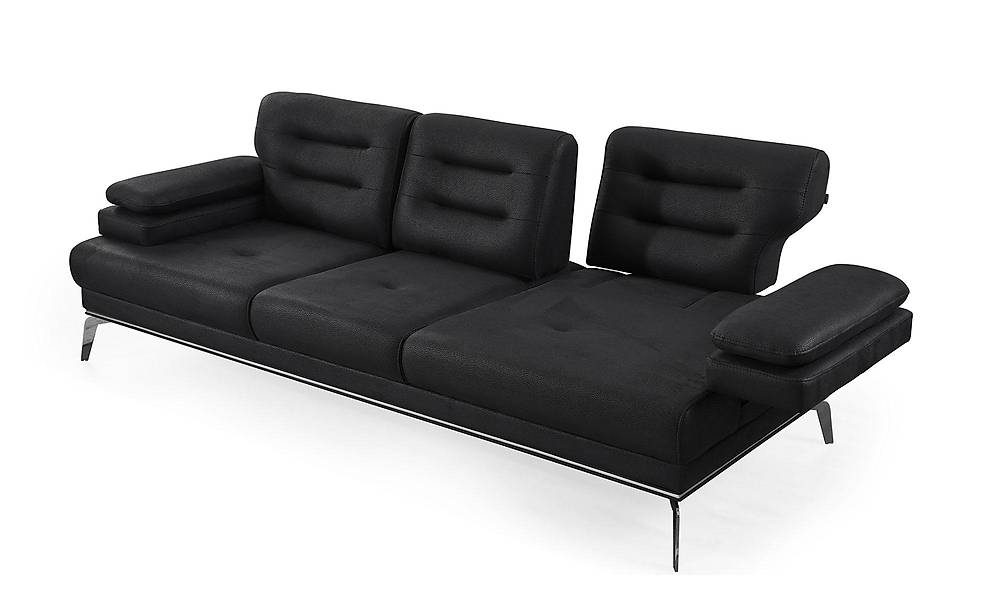 Vienay Siyah - Gri Koltuk Takımı Koltuk Takımı