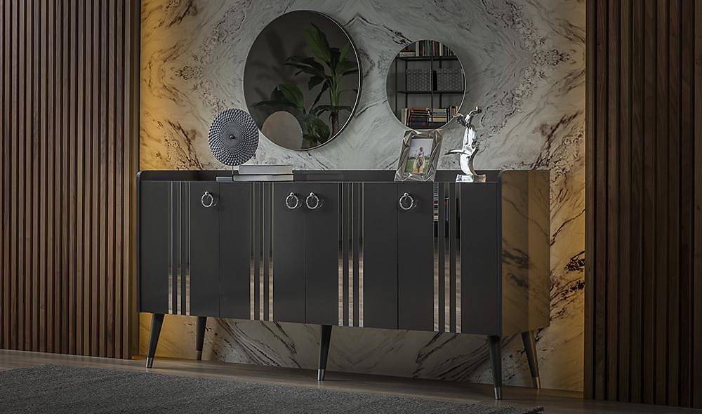 Karnaval Antrasit Yemek Odası Yemek Odası