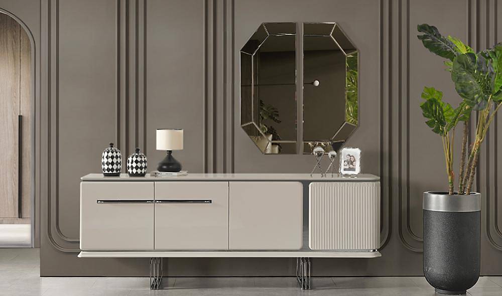 Farya Gri Yemek Odası Yemek Odası