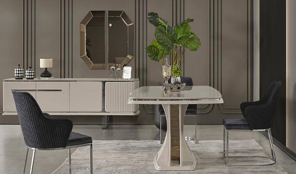 Farya Gri Yemek Odası Yemek Odası