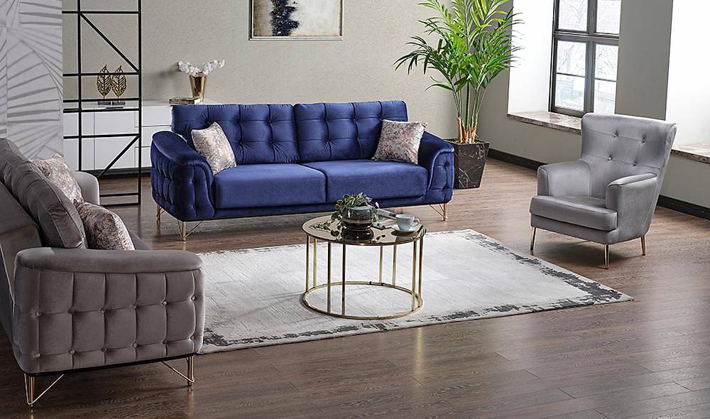 Enjoy Salon Takımı Metal Kasa Koltuk Takımı