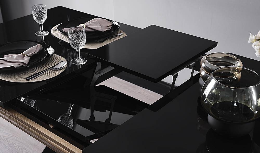 Larina Siyah Masa Takımı Masa Sandalye