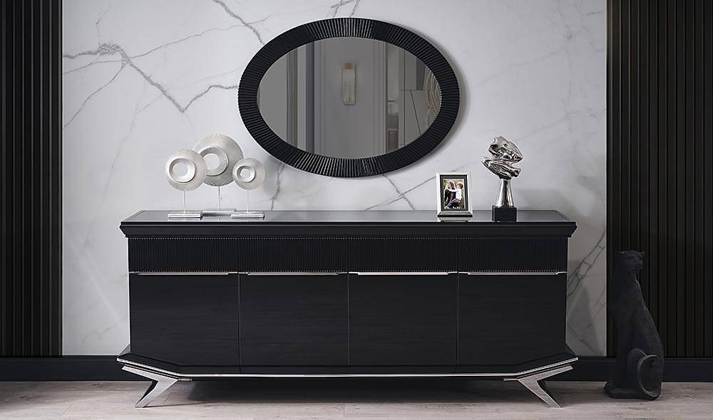 Clara Siyah Silver Yemek Odası Yemek Odası