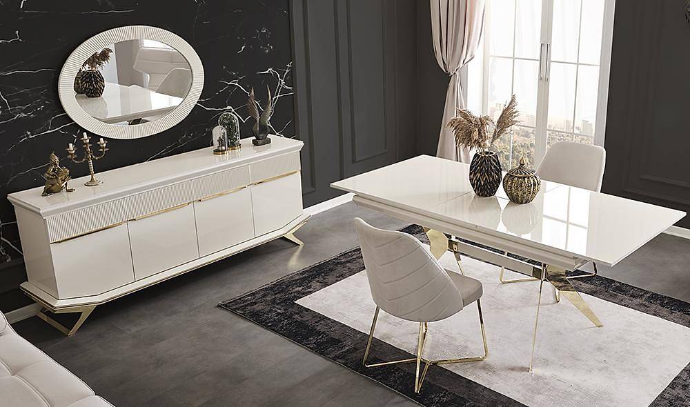 Clara Ekru Gold Yemek Odası Yemek Odası