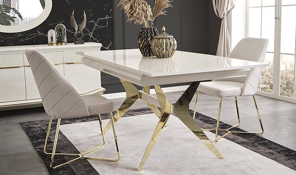 Clara Ekru Gold Yemek Odası Yemek Odası