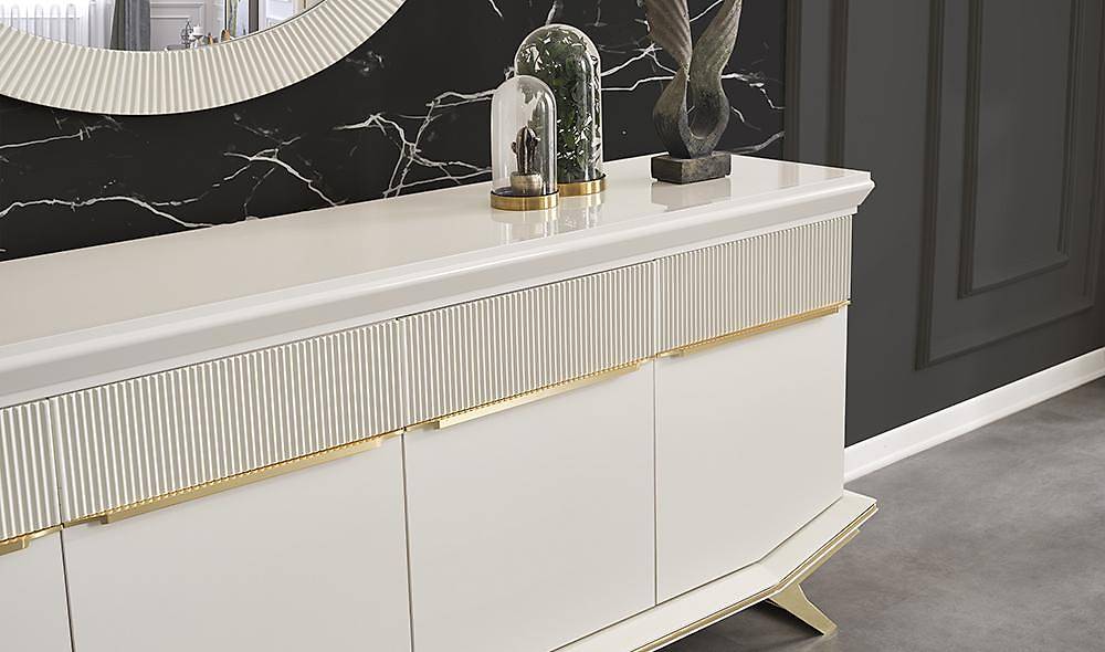 Clara Ekru Gold Yemek Odası Yemek Odası