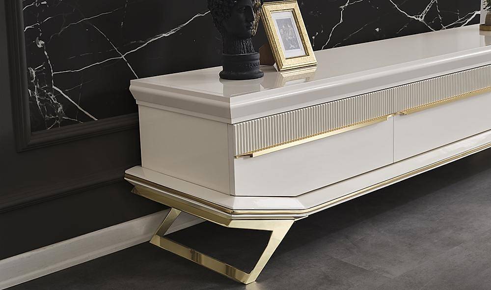 Clara Ekru Gold Tv Ünitesi TV Ünitesi