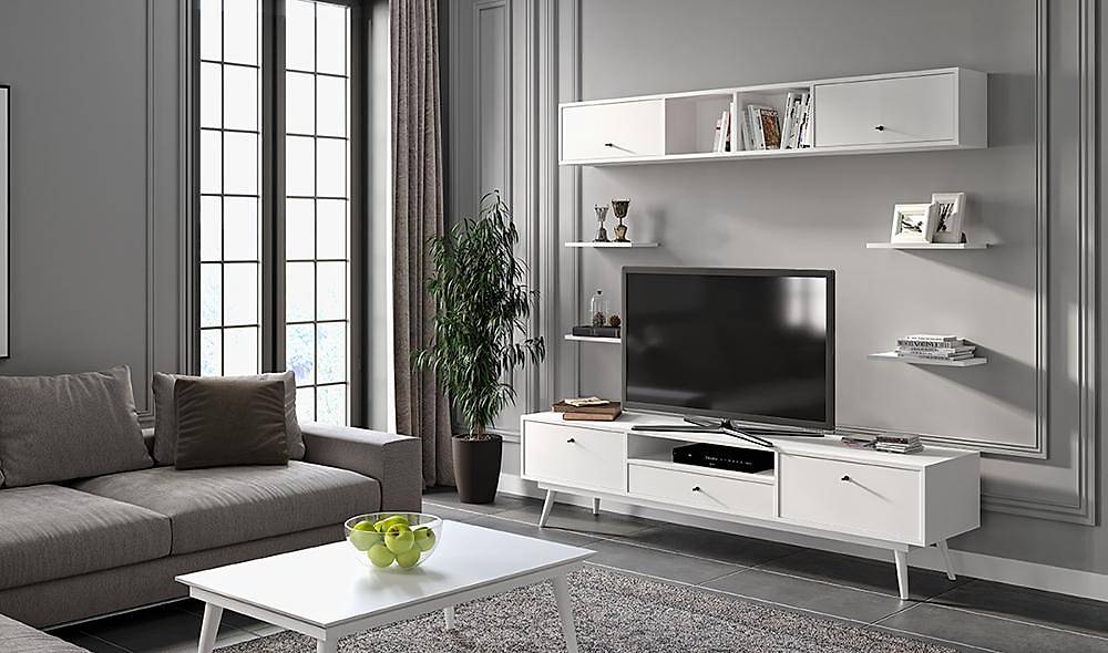 Carmine Beyaz Tv Ünitesi TV Ünitesi