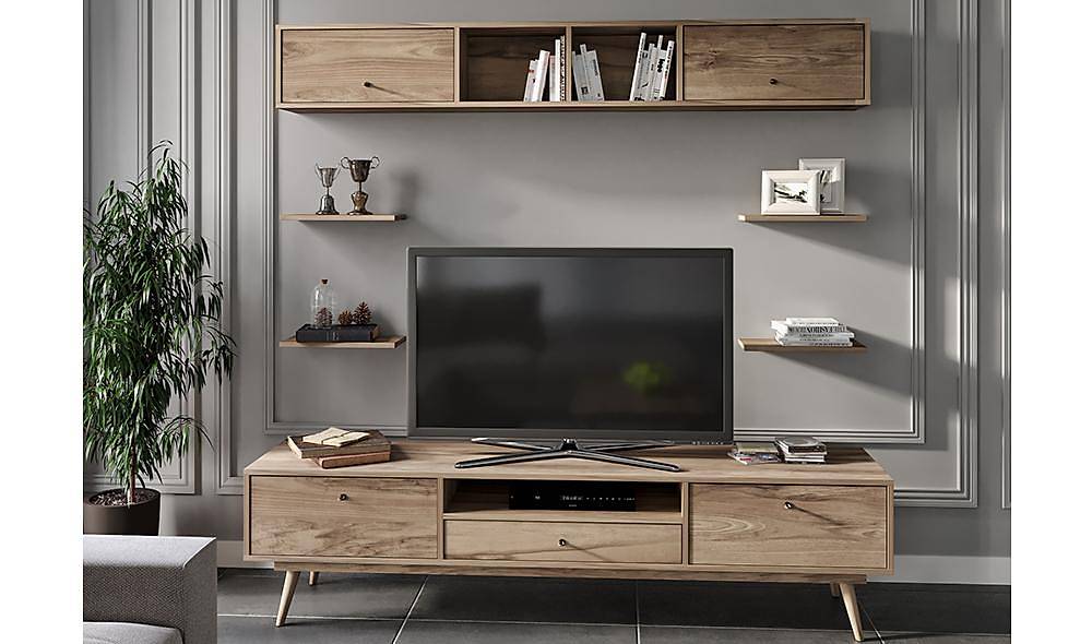 Carmine Ceviz Tv Ünitesi TV Ünitesi