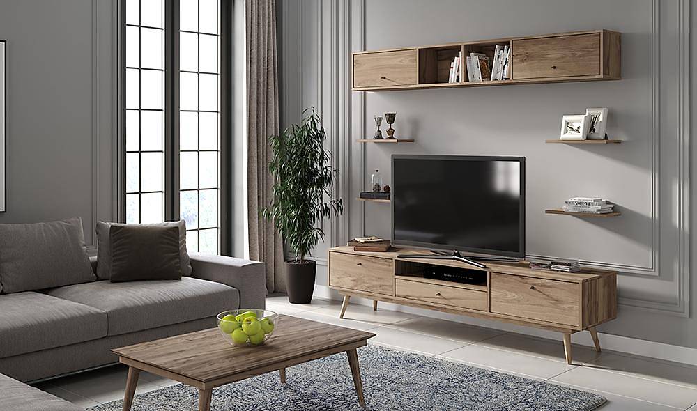 Carmine Ceviz Tv Ünitesi TV Ünitesi