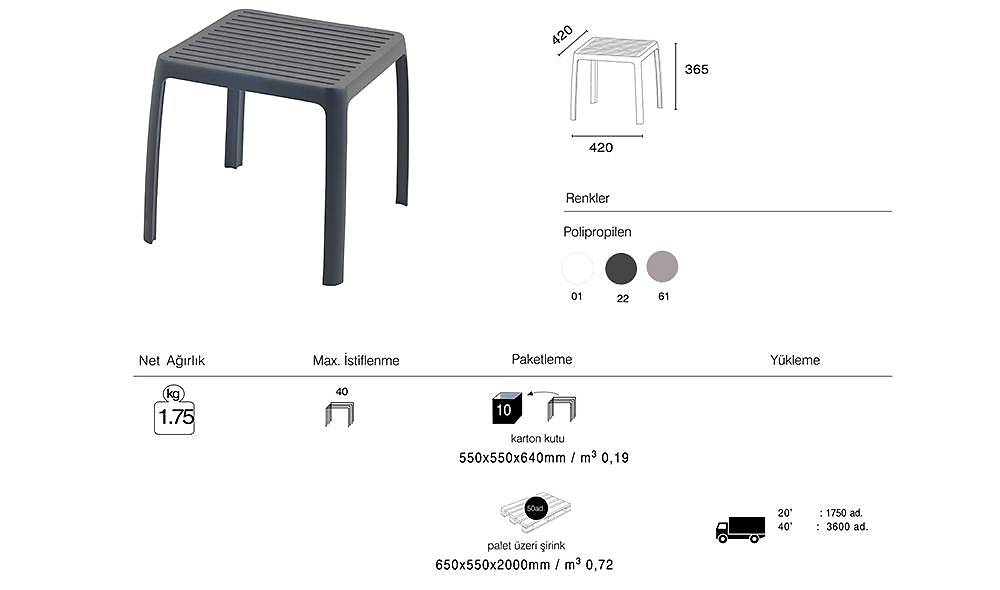 Wave Sehpa Bahçe Aksesuar