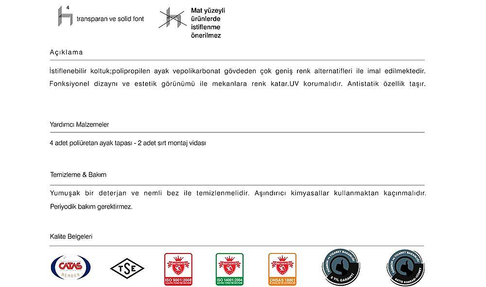 Flora Sandalye 2 Adet Bahçe Mobilyası