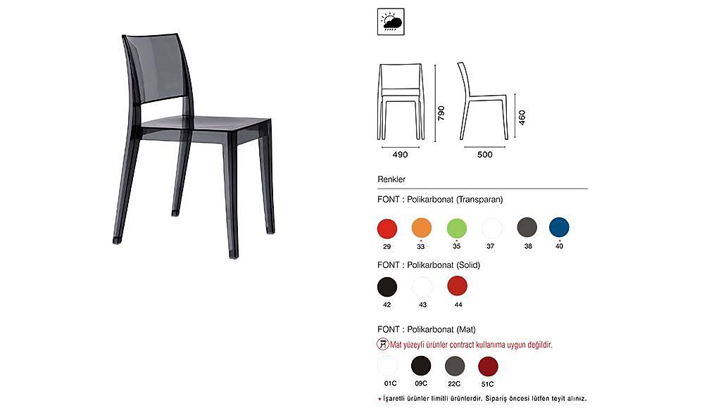 Gyza Sandalye 2 Adet Bahçe Mobilyası