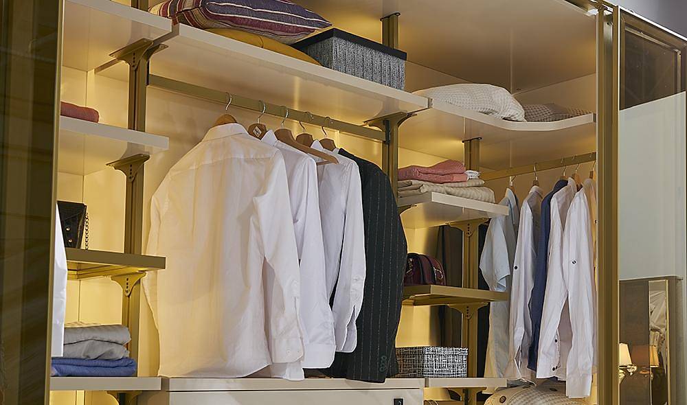 Kıbrıs Cam Köşe Gardolap Kapaklı Gardırop