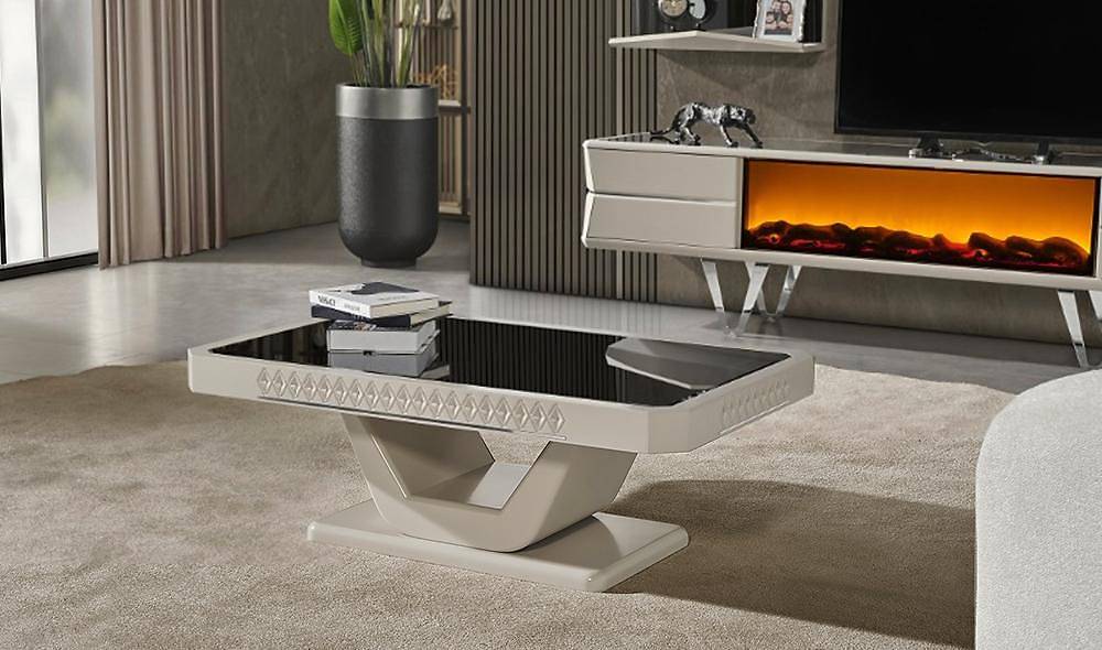 Hisar Luxury Şömineli Tv Ünitesi TV Ünitesi