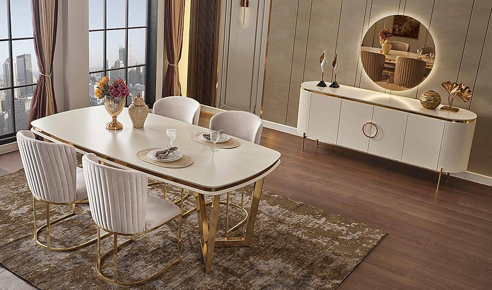 Mood Ekru Gold Yemek Odası Yemek Odası