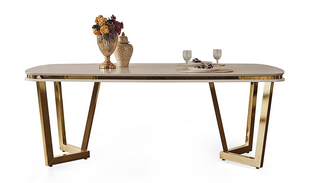 Mood Ekru Gold Yemek Masası Takımı Yemek Masası Takımı
