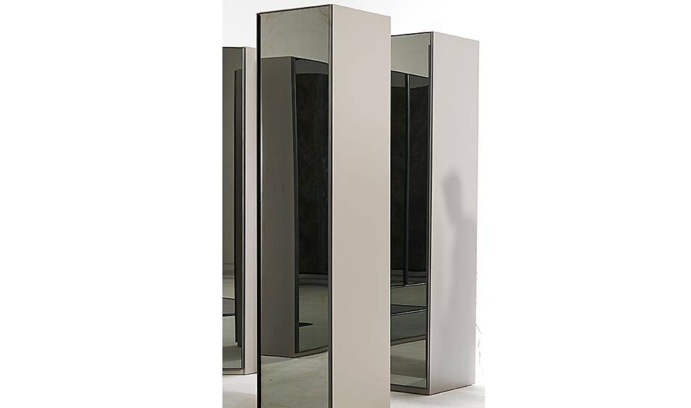 Zirkon Cam Köşe Gardolap Kapaklı Gardırop