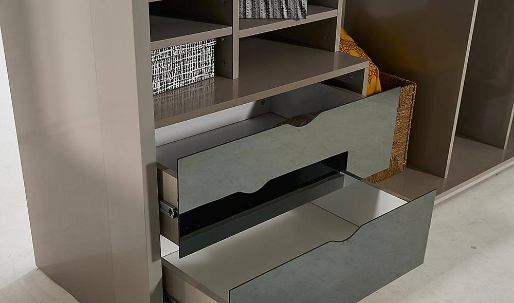 Zirkon Köşe Gardolap V2 Kapaklı Gardırop