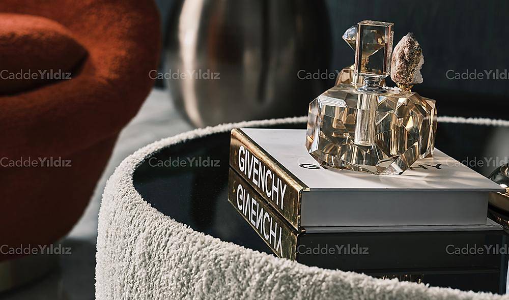 Mostar Puflu Sehpa Seti Sehpa ve Aksesuar