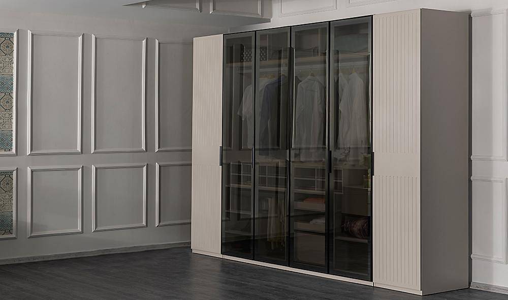 Milenyum Köşe Gardolap V2 Kapaklı Gardırop