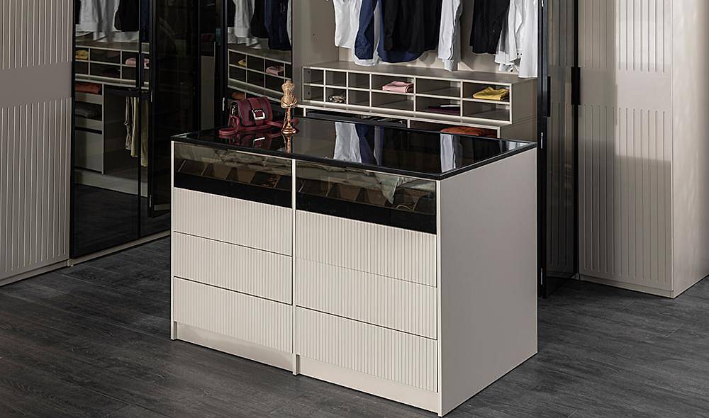 Milenyum Köşe Gardolap V2 Kapaklı Gardırop