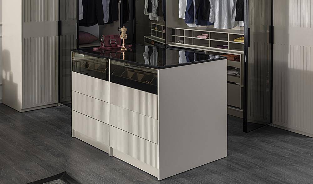 Milenyum Köşe Gardolap V2 Kapaklı Gardırop