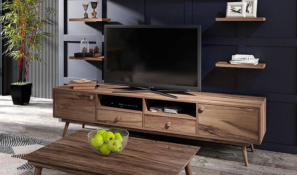 Bentley Ceviz Tv Ünitesi TV Ünitesi