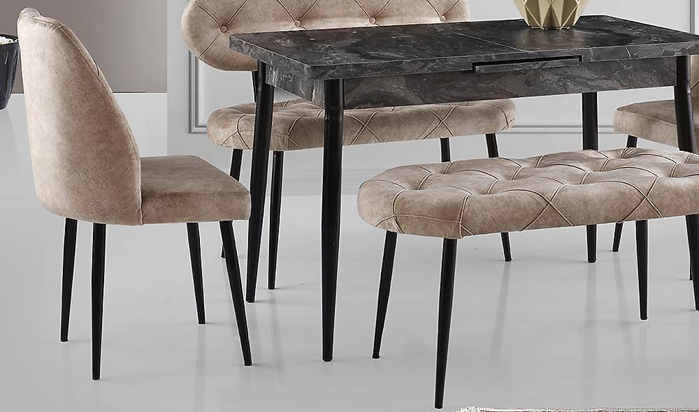 Vizon Kapitoneli Yemek Masası Masa Sandalye