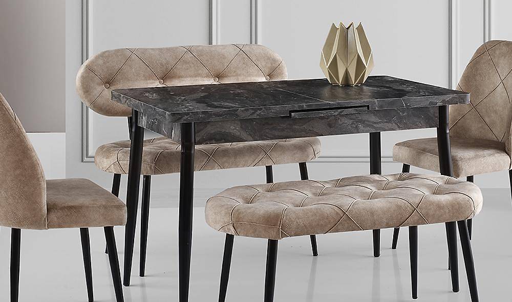 Vizon Kapitoneli Yemek Masası Masa Sandalye