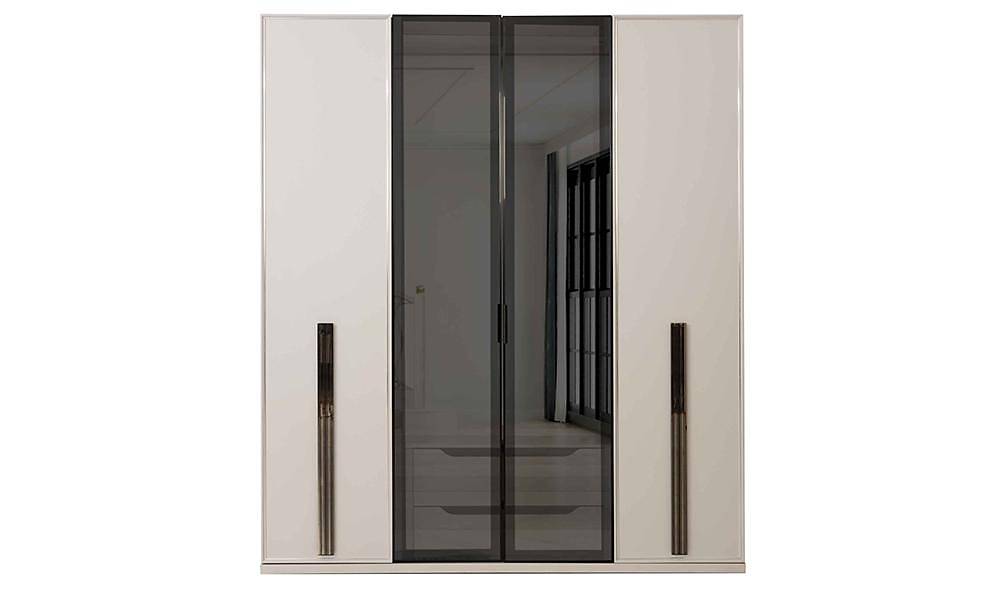 Sarmaşık Köşe Gardolap Kapaklı Gardırop