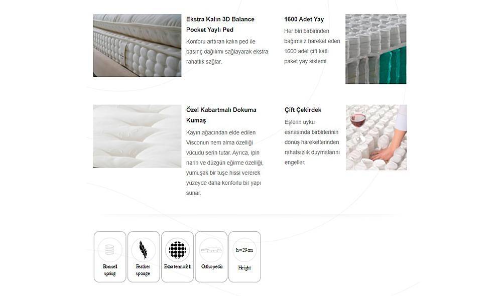 Cruise Baza + Başlık + Yatak Baza Setleri