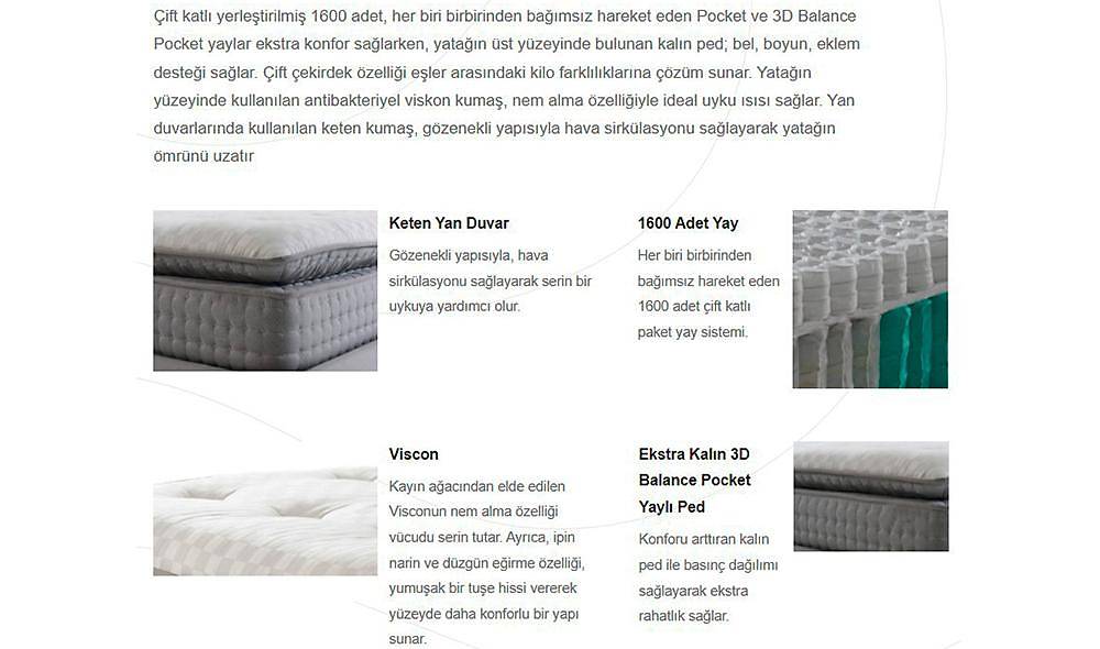 Naomi Ortopedik Yatak Yatak Modelleri