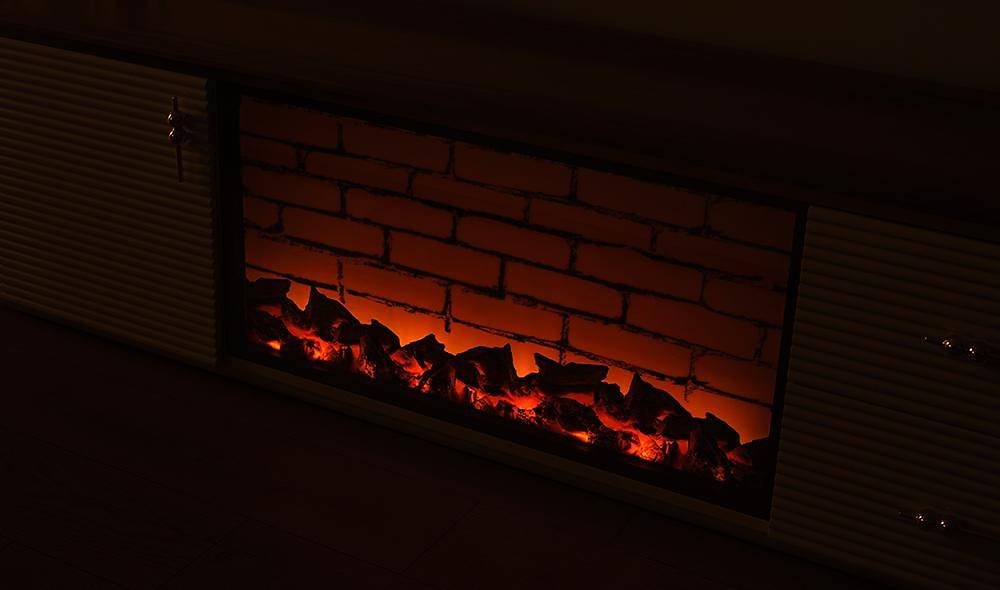 Pruva Şömineli Tv Ünitesi TV Ünitesi