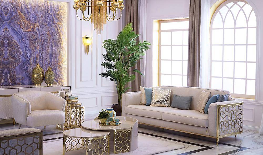 Bahama Koltuk Takımı Ekru Koltuk Takımı