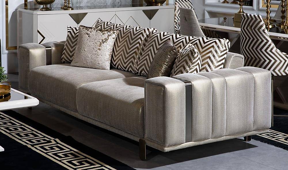 Alfa Salon Takımı Bej Koltuk Takımı