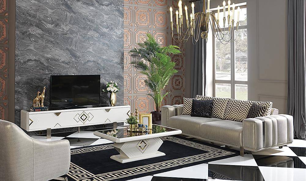 Alfa Salon Takımı Bej Koltuk Takımı