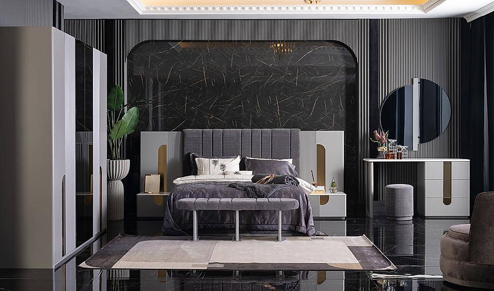 Florya Bazalı Yatak Odası Yatak Odası