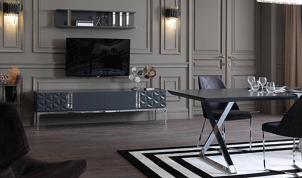 Vadi Antrasit Yemek Odası Yemek Odası