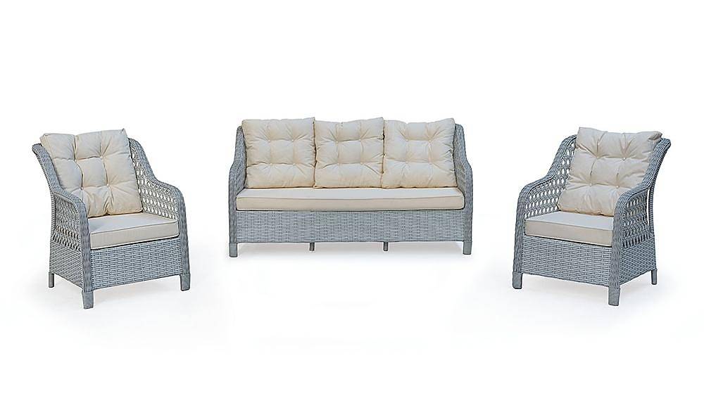 Fethiye Gri Bahçe Koltuk Takımı Bahçe Oturma Grubu