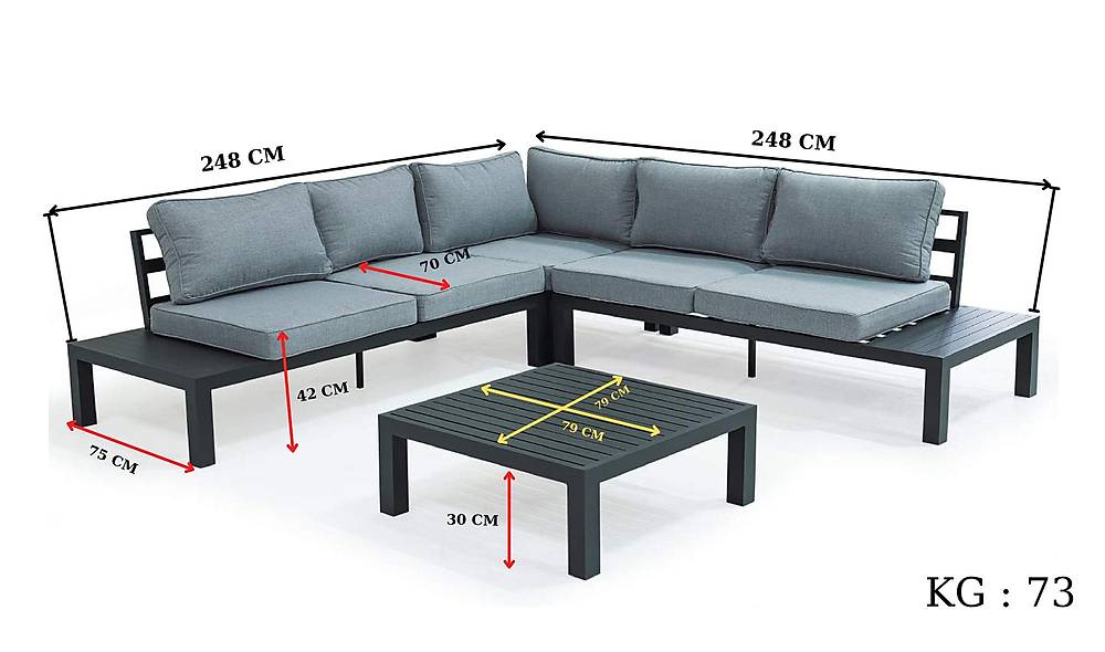Sunfun L Bahçe Koltuğu Bahçe Mobilyası