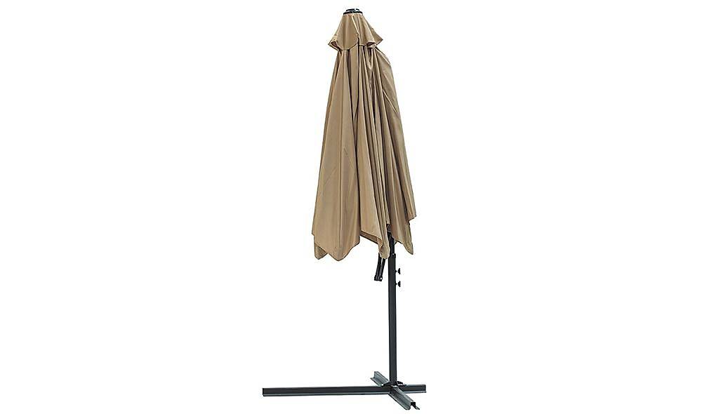 Bej Bahçe Şemsiyesi Bahçe Mobilyası