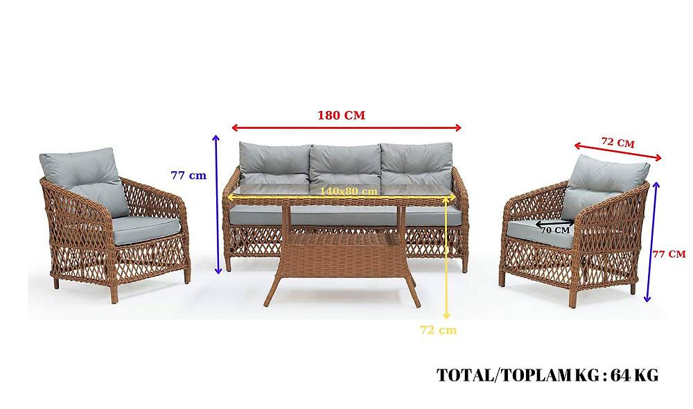 Garden Bahçe Koltuk Takımı Bahçe Oturma Grubu