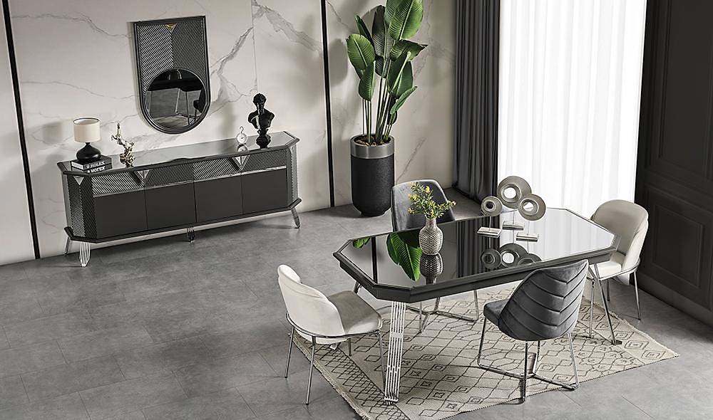 Suave Antrasit Yemek Odası Yemek Odası
