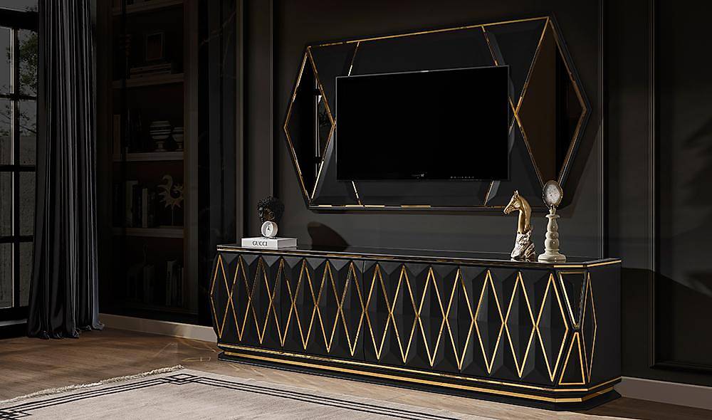 Sanremo Siyah Yemek Odası Yemek Odası