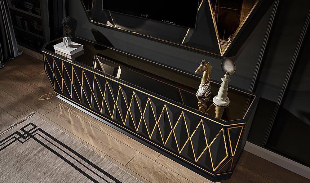 Sanremo Siyah Yemek Odası Yemek Odası