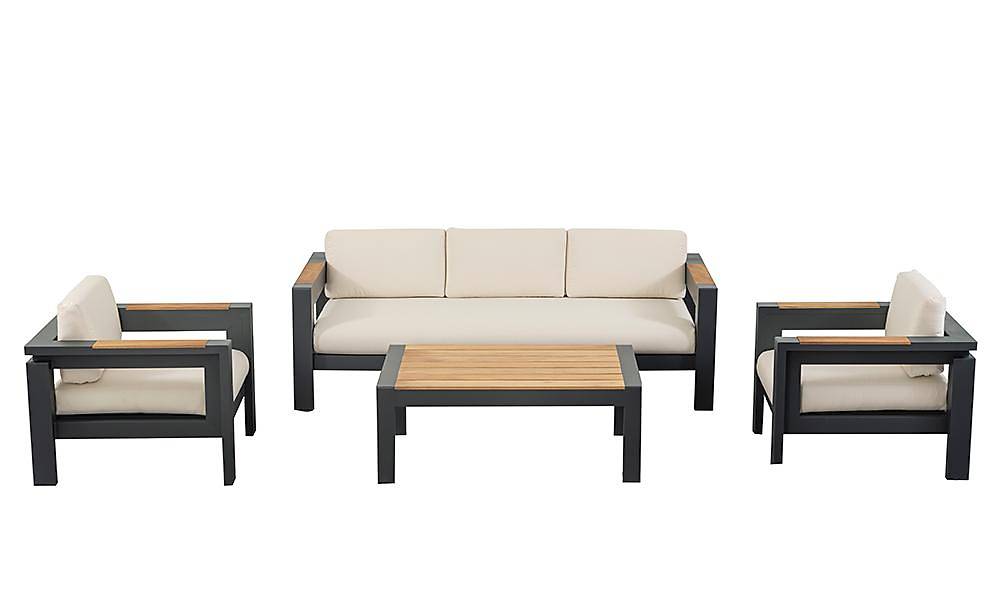 Rosalina Antrasit Bahçe Koltuk Takımı Bahçe Oturma Grubu